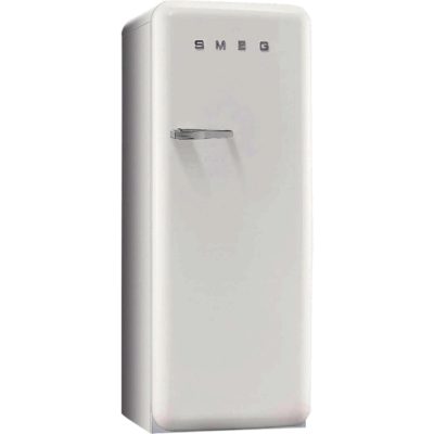 Smeg FAB28QB1 60cm 'Retro Style' Fridge and Ice Box in White with Right Hand Hinge